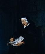 Gabriel Metsu, Old Woman Meditating